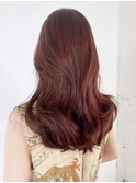 秋色オリーブカラー透明感カラーピンクヘアー_ba532882