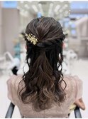 【高木美緒】ハーフアップアレンジ/巻き髪/ヘアセット