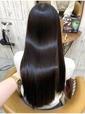 メルティカラーフェミニンロング似合わせカット髪質改善縮毛矯正