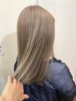 シアン(CYAN)&nbsp;#ミルクティーベージュ#髪質改善#ブリーチオンカラー