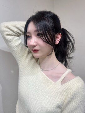 クレム 博多駅店(ChLem) 顔まわりレイヤー 艶カラー 暗髪 韓国風 髪質改善 福岡美容室