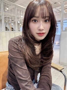 レイラバイアフロート 吉祥寺(Lila by afloat) レイヤーカット/顔まわりカット/おくれ毛カット/韓国ヘア