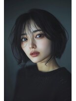 ノヴェル 旭ヶ丘店(NOVEL) 大人女性向け　ナチュラルカールボブ20代30代40代50代