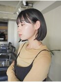 ◎韓国ヘアー顔周りレイヤーボブミディアムおくれ毛前髪万代新潟