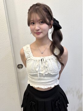 ボタン ハカタ(VOTAN hakata) 【votan sanae】サイドポニー/編み込みアレンジ/liveヘアメ