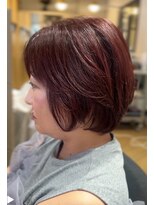 アーカイブ(archive)&nbsp;ブリーチなしピンクカラー × 大人可愛いショート　archive垂水