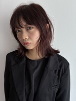 オーパスバイアンブルリュクス 池袋(Opus by ambleluxe)&nbsp;レイヤーカット/ボルドーカラー/フェイスレイヤー