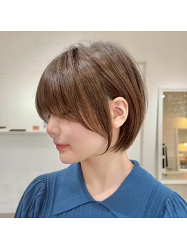 ジュベ 別府店(juve.) 別府ショートボブ顔まわりレイヤーカット髪質改善カラー30代