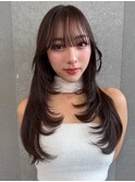 ハッシュカット/ザクザクレイヤー/顔周りレイヤー