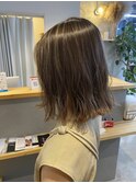 黒髪カタログ/クラゲヘアー/オリーブグレー/千葉