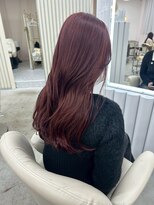 ユイマァル 岡山店(YUIMARL)&nbsp;スーパーロングレイヤー20代30代40代ブリーチ柔らかピンクカラー