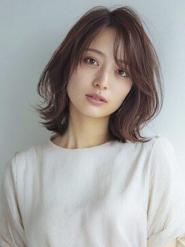 ニーフ 恵比寿(neaf) ダークブルーワンホンレイヤー/ニュアンスウルフ/デジタルパーマ