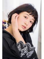ネオリーブ コパン 鶴見店(Neolive copain)&nbsp;すき間たっぷりの束バングでフェザーボブ♪