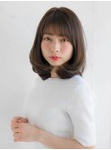 ワンカールロブ 似合わせカット モカブラウン