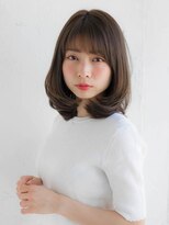 ルティア(Lutia) ワンカールロブ 似合わせカット モカブラウン