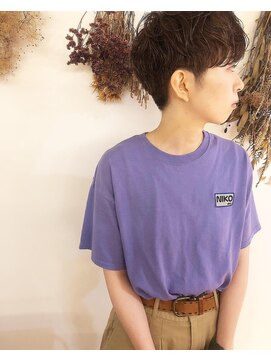 ファッジ 南柏(FUDGE) 【FUDGE】重めパーマ2ブロックショート