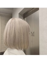 ヘアサロンエム 渋谷店(HAIR SALON M) 外ハネボブ/アッシュブラウン/ネオウルフ/デザインカラー