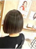 ハイライトカラー×グレージュ×透明感×艶髪