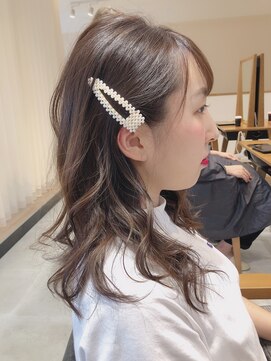 ネイロ 錦糸町(NeiRo) 前髪カタログくびれミディイヤリングカラーラベンダーカラー