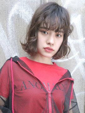 アイティー バイ アルバム 中野店(IT by ALBUM) ニュアンスボブ_ミニウルフテラコッタくすみブルー_28600