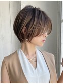 美シルエット×立体感×上質大人ショートボブ【担当BISA】