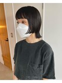 ダブルラインボブ×ぱっつん