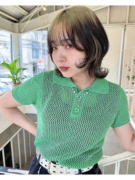 アクアオモテサンドウ(ACQUA omotesando) 小顔効果抜群♪ミディアムウルフヘア