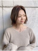 仙台美容室ショートボブカット韓国風前髪サイドバング