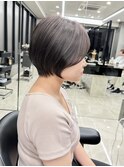 30代40代50代/丸みショート/クビレ/前髪あり/ブラウン/表参道