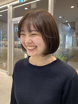 エクリジユウガオカ(equri Jiyugaoka)&nbsp;【自由が丘】水素カラー＋韓国ボブ/30代40代50代/アースカラー