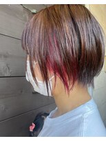 リンク 本店(RINK)&nbsp;インナーカラーパープルピンク/フェミニン/20代30代40代