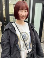 チーカ(chica)&nbsp;face layer bob × wine red