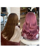 クラン ヘアーアンドスタジオ(CLAN hair & studio)&nbsp;ハイトーンエクステブリーチインナーミルクティーベージュ