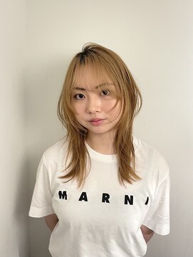 シェノン バイ アランスミシー 表参道(CHAINON by Alan smithee) ブロンド×韓国レイヤーカット