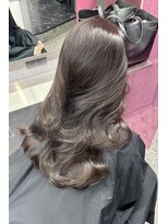 ランズ(LANDS)&nbsp;グレージュ×レイヤー【韓国ワンホンヘア 大阪 梅田】