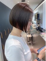 ロンドソレイユ 池袋(Lond soleil)&nbsp;オリーブグレー/グランマッシュ/ショート/ヘイリーボブ/前髪