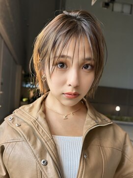 サンド 大阪梅田(sand) レイヤーカット/ウェットヘア/縮毛矯正/ニュアンスパーマ