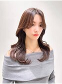 韓国レイヤー前髪なし20代30代E140