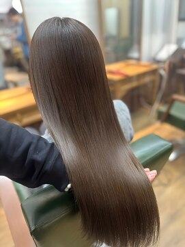 アンダーバーホワイト モデ 富田林店(_WHITE mode) 髪質改善ミルクティーベージュレイヤーカット