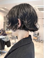 ナループロアオハナ(Nalu pu loa ohana)&nbsp;ボブパーマミニボブパーマミニボブフレンチボブパーマくせ毛ボブ