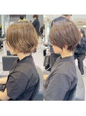 30代/40代/50代/絶壁解消/白髪ぼかし/大人小顔ショート【井川】