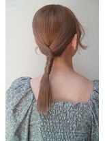 ローポニー結婚式/二次会/タイトヘアセット
