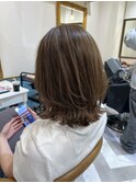 髪質改善縮毛矯正レイヤーカット顔周り前髪韓国ミニウルフ北千住