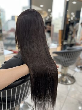 ラピス 渋谷本店(Lapis) ココアブラウン/髪質改善/艶髪ストレート/韓国風/ブリーチなし