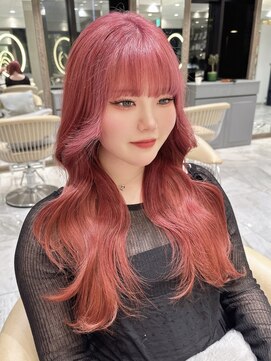 ロンド ジュルード 名古屋(Lond jeloud) 暖色 レッド ワインレッド デザインカラー ハイトーン