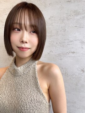 ダム(DaM) 切りっぱなしボブ／丸みショート／イメチェン／20代30代40代