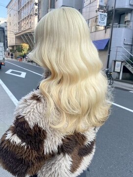ベレーザ 渋谷神南(Beleza) 16777抜きっぱなしブロンドハッシュカットホワイトブロンド