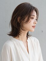 スリーランドメゾン 鶴見区横堤(THREELAND maison)&nbsp;ミルクティーブロンド/ダークブルー/デジタルパーマ/鶴見区横堤