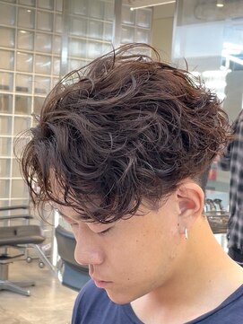 フィフスパーク(fifth PARK) ブラウン×波巻きスパイラルセンターパート◎