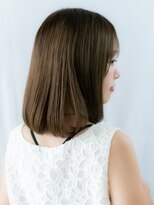 ドクターズサロン LAB 小山店&nbsp;シースルーバングミルクティーベージュロブf小山20代30代40代